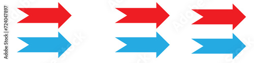 Free Download set of thick arrows in different colors  - GFXLoad