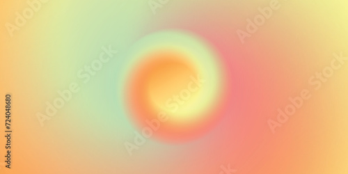 gradient color, gradation circle, vector grain noise texture holographic blur abstract background. Color watercolor gradient blend mesh of neon vector gradient bright light, fire, orange, yellow