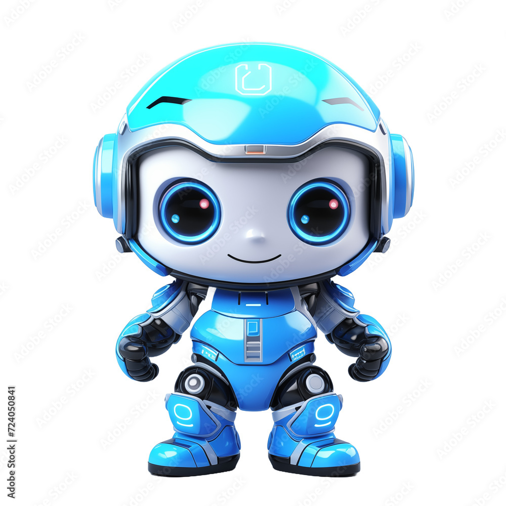 Cute robot kids police cute with isolated transparant background Cute robot kids police cute with isolated transparant background