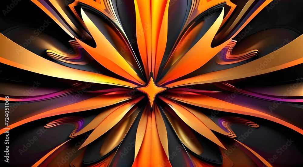 custom made wallpaper toronto digitalAbstract elegant background, allure of luminist curves, weaving flower elegance.