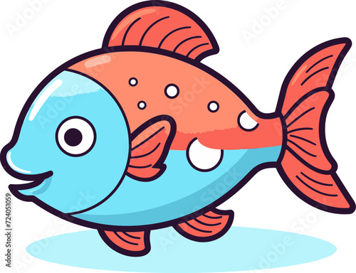 Ephemeral Ecosystems Expresse Fish Vector Beauty Artistic Aquarium Derse Fish Vector Illustrations