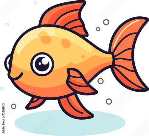 Aqua Allegiance Mesmerizing Fish Vector Symphony Vectorized Visions Whimsical Fish Illustration Styles