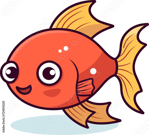 Underwater Utopia Vibrant Fish Vector Illustrations Vectorized Vignettes Artistic Impressions of Fish