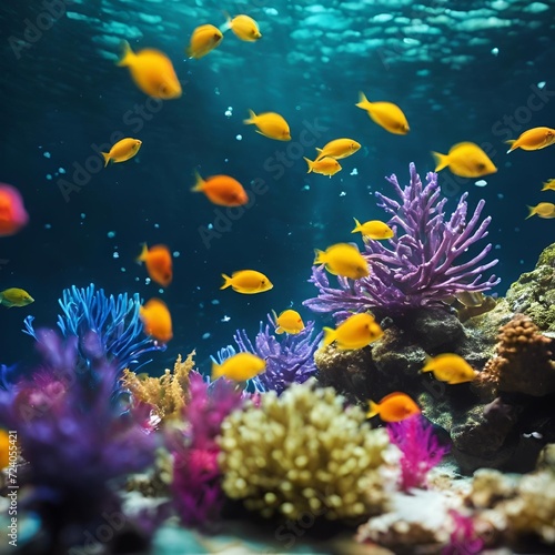 coral reef with fish © Sankar