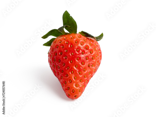 Strawberries on a white background. Strawberries close up.