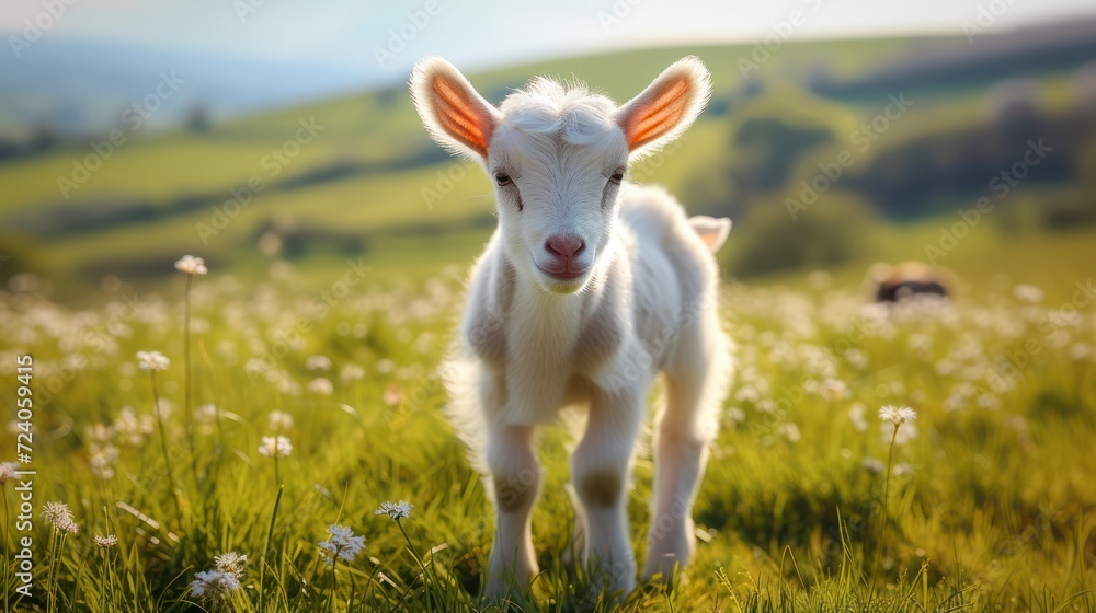 The Endearing Antics of a Little Baby Goat Amidst the Greenery The Endearing Antics of a Little Baby Goat Amidst the Greenery