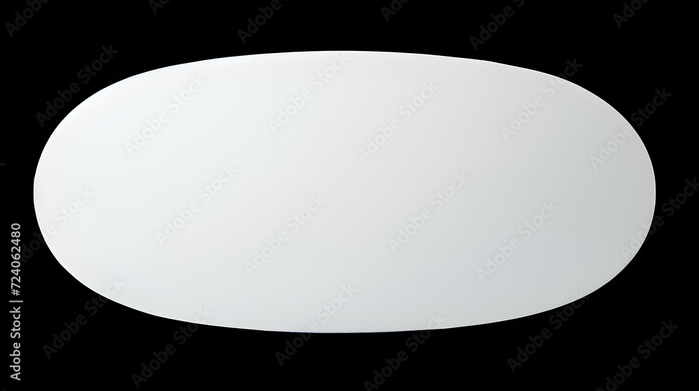 White oval Paper Note on a black Background. Brainstorming Template with Copy Space White oval Paper Note on a black Background. Brainstorming Template with Copy Space