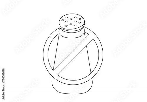 Salt. Salt shaker. Ban. Refusal