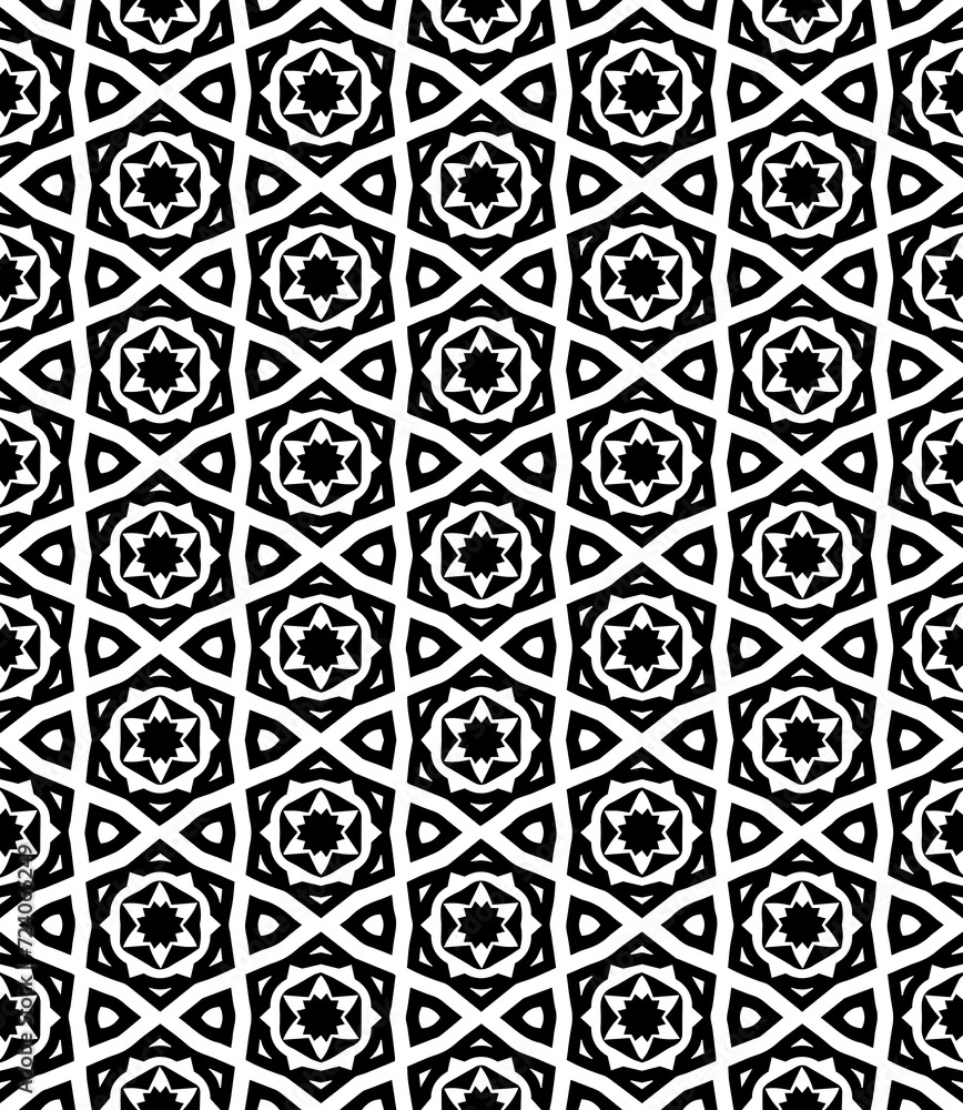 Black seamless abstract pattern. Overlay for background and backdrop. Ornamental design. PNG graphic illustration with transparent background.