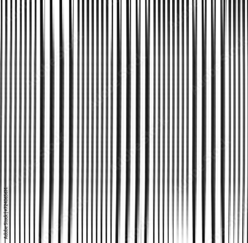 Black and white striped abstract background overlay. Motion effect. PNG graphic illustration with transparent background.