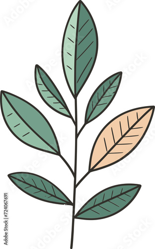 Budding Inspiration Leaf Vector Designs for CreativesGeometric Botany Abstract Leaf Vector Patterns