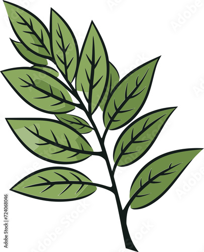 Lush Foliage Luxuriant Tropical Leaf Vector ArtDynamic Growth Expressive Leaf Vector Illustrations