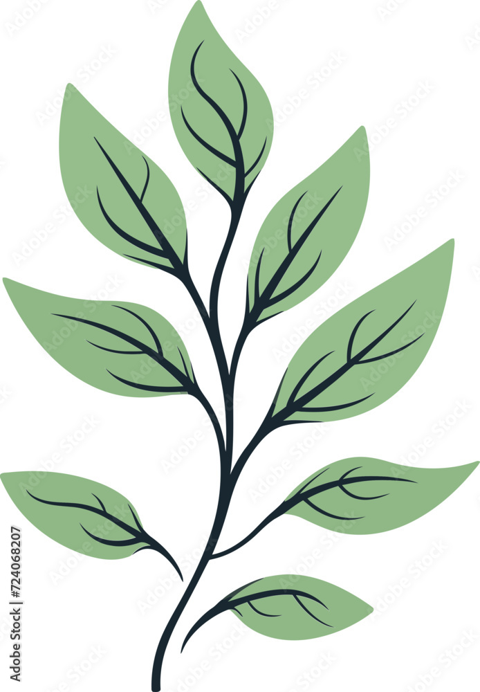 Natural Beauty Serene Leaf Vector ElementsFloral Symphony Harmonious Leaf Vector Patterns