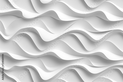 Seamless 3D white pattern creating light and shadow effects