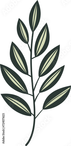 Abstract Verdancy Conceptual Leaf Vector InterpretationsHarmonious Botany Balanced Leaf Vector Symphonies