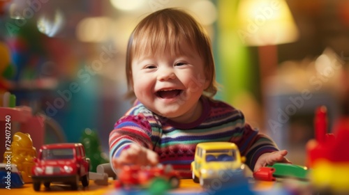 Children with different down syndrome and their happiness