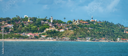 View of the UNESCO World Heritage old town of Olinda, Maceió, Pernambuco, Brazil