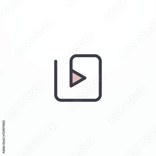 Free Download Outline media social icon on white - GFXLoad