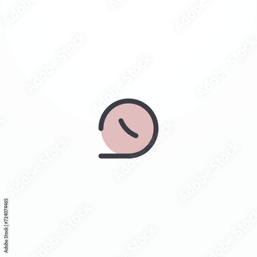 Outline chat icon on white