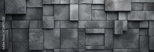 Grey Abstraction Cubes © Guizal