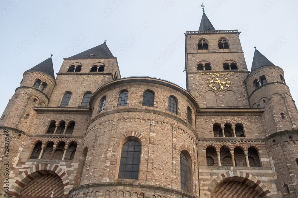 Westwork of the ancient Trier cathedral in Germany Westwork of the ancient Trier cathedral in Germany