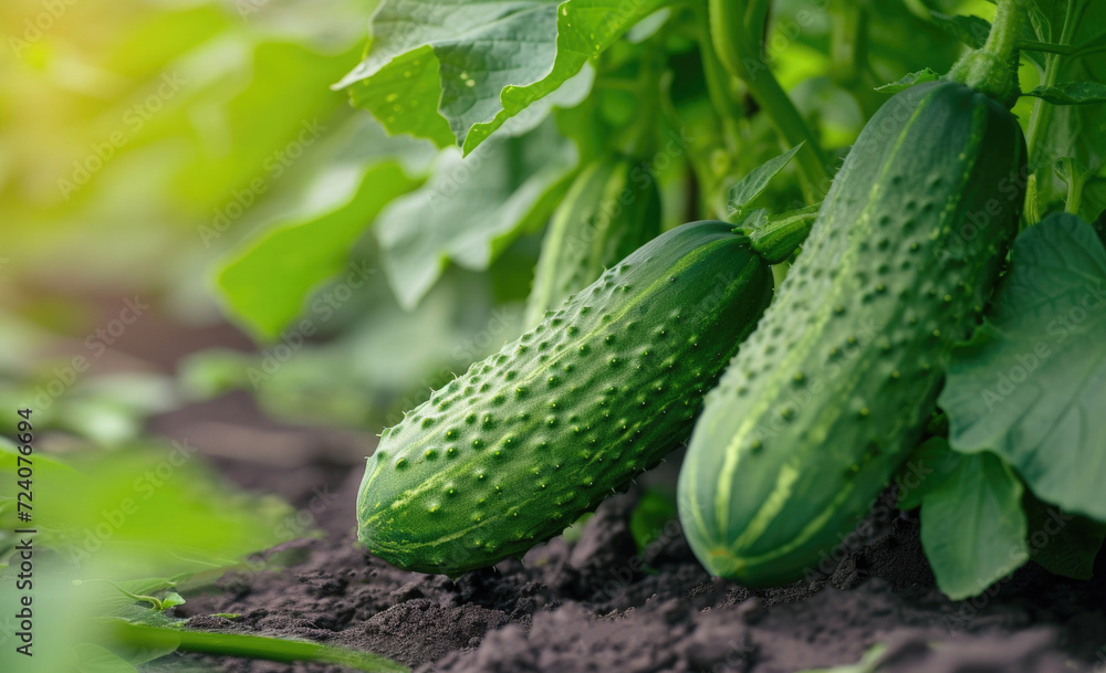 cucumber growing outside cucumber growing outside