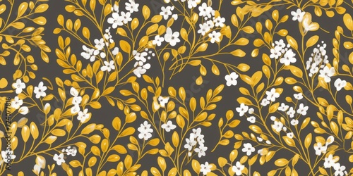 goldenrod random hand drawn patterns, tileable, calming colors vector illustration pattern 