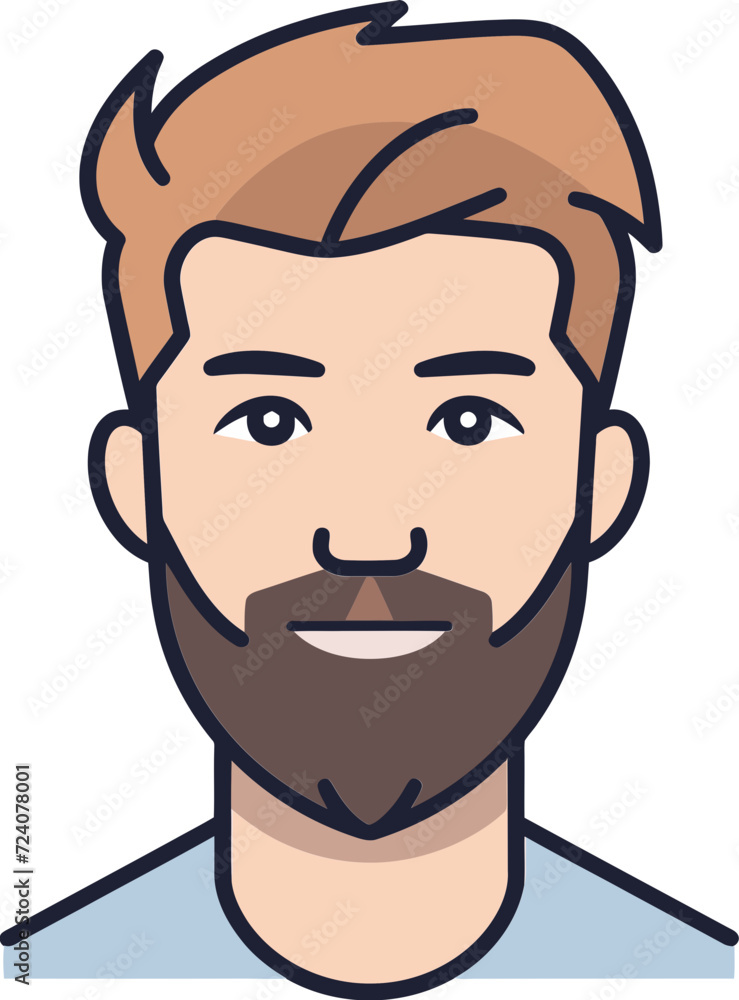 Realistic Men Vector Illustration SeriesArtistic Expressions Men Vector Graphics