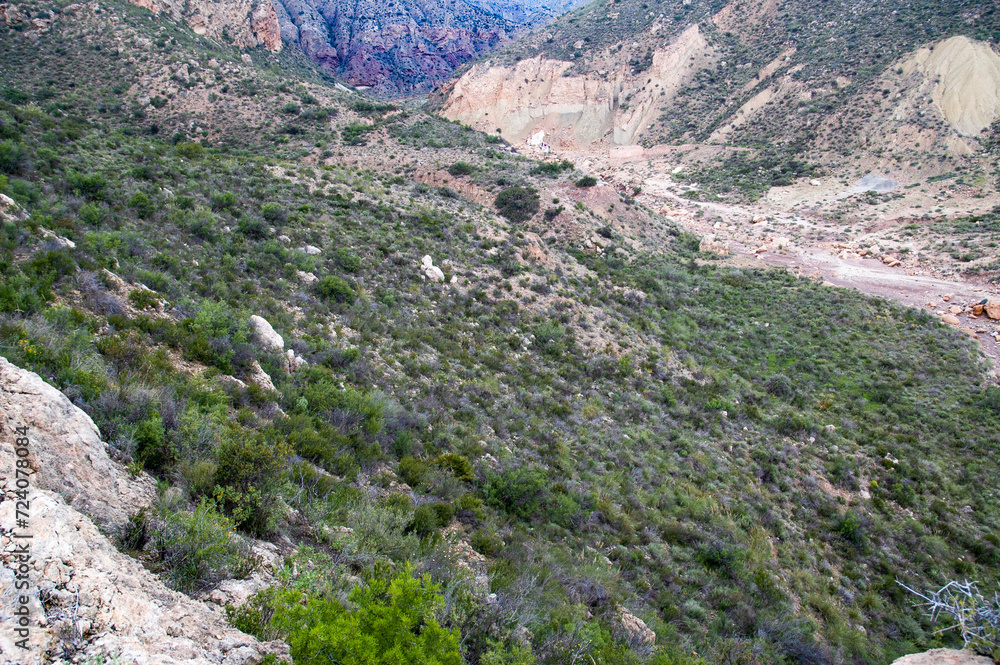 Φωτογραφία AERIAL VIEW OF THE COURSE OF THE SAL RIVER IN ALBATERA ALICANTE, SPAIN