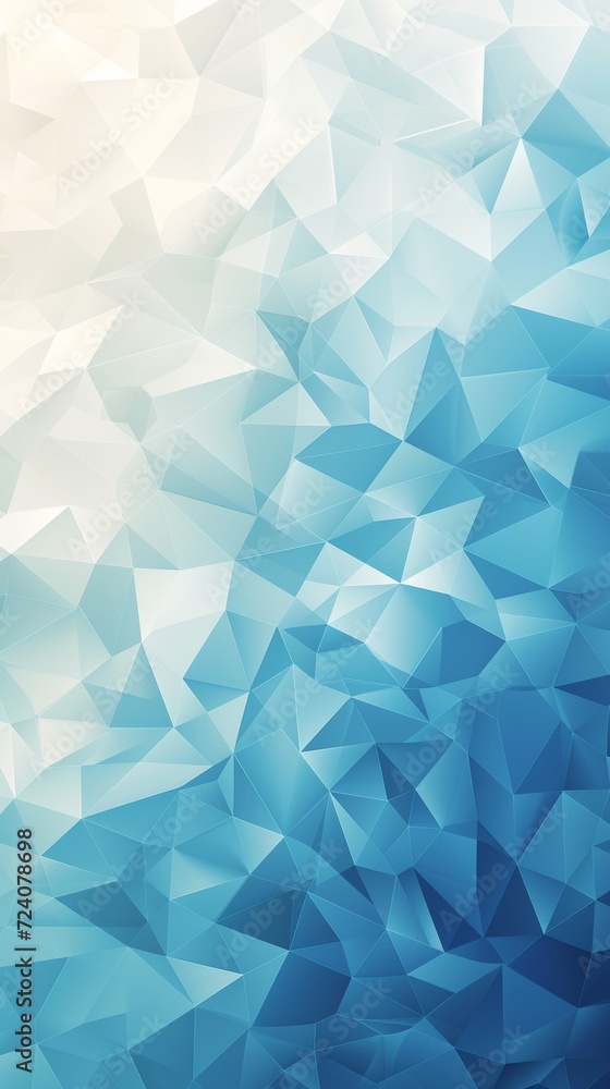 Blue and white abstract geometric background with gradient