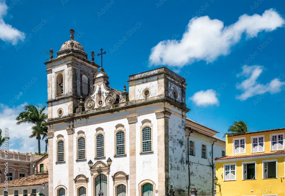 Cathedral square in the  UNESCO World Heritage historical center of Salvador, Bahia, Brazil