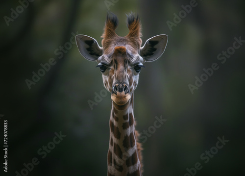 portrait of a giraffe © StockUp