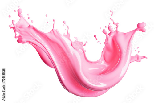 fruity pink milk splash, splash