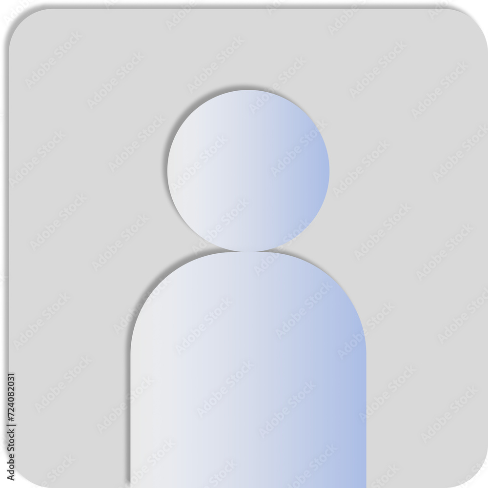Icon of a person or avatar. Icon of a person or avatar.