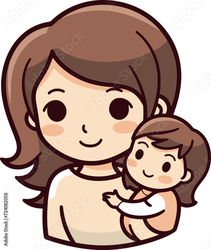 Blissful Moments with Mom Vector DesignGraceful Maternal Love Language
