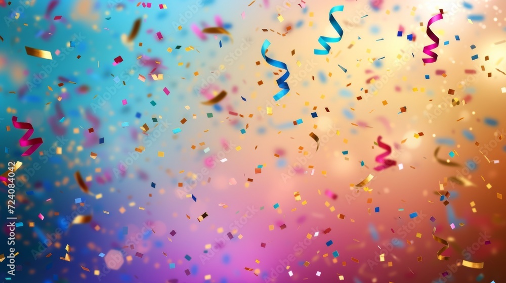 Celebration background with confetti, birthday concept