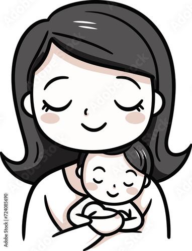 Mothers Love Language in VectorsGraceful Motherly Vector Illustration