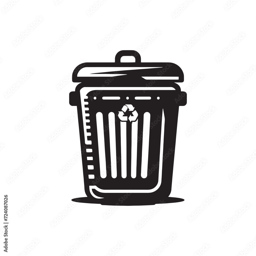 Urban Cleanup Icons: Trash Bin Silhouette Series Depicting Essential Waste Disposal Elements in Modern Environments - Trash Bin Illustration - Trash Bin Vector - Dust Bin Silhouette
Urban Cleanup Icons: Trash Bin Silhouette Series Depicting Essential Waste Disposal Elements in Modern Environments - Trash Bin Illustration - Trash Bin Vector - Dust Bin Silhouette