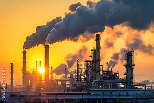 Pollution problems from large industrial plants © STOCK PHOTO 4 U