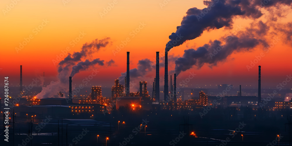 Pollution problems from large industrial plants