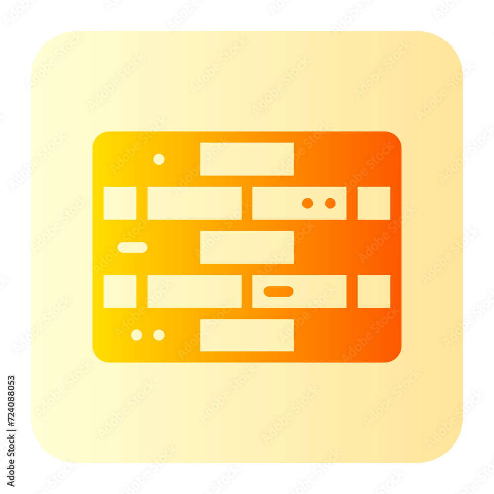 brick wall gradient icon brick wall gradient icon