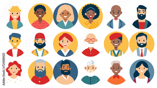 avatar people character vector