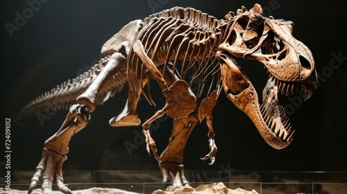 bones of a dinosaur in good preserved condition