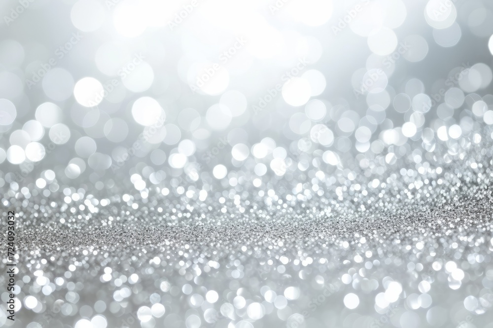 Silver glitter background with shiny sparkles Silver glitter background with shiny sparkles