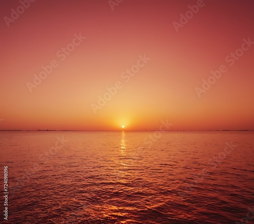 Venetian sunset gradient from gold to deep red