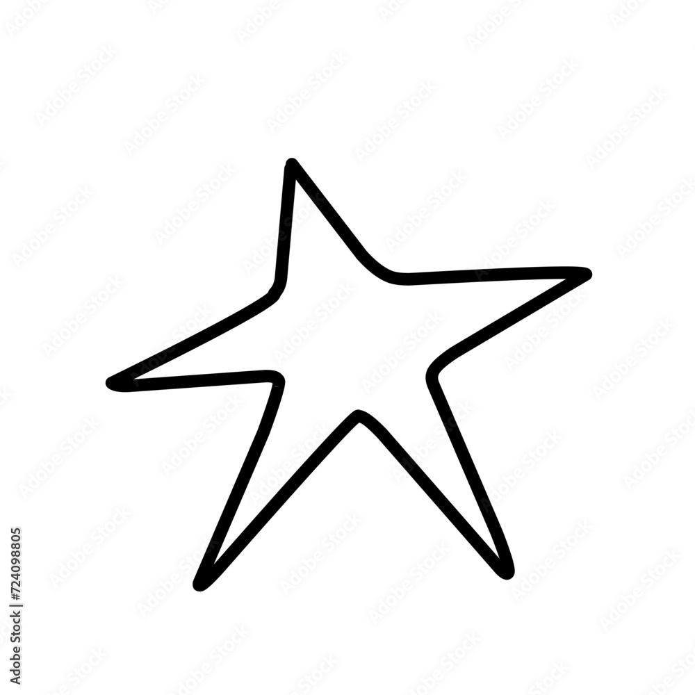 Hand Drawn Star Shape Doodle Hand Drawn Star Shape Doodle
