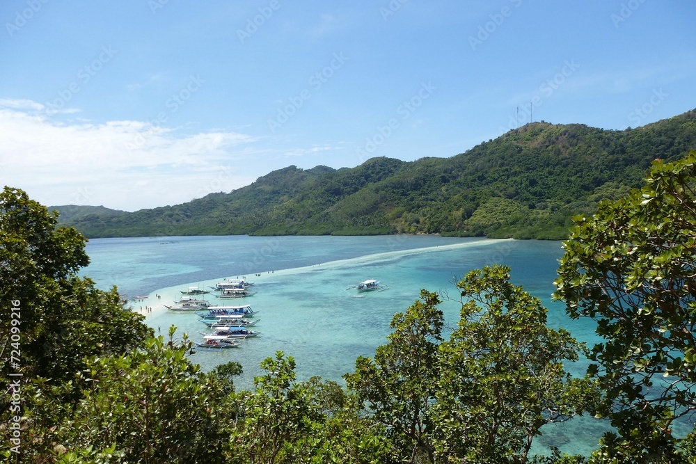 Beautiful bay in the bacuit archipelago, Philippines