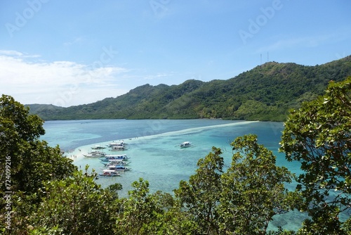 Beautiful bay in the bacuit archipelago, Philippines