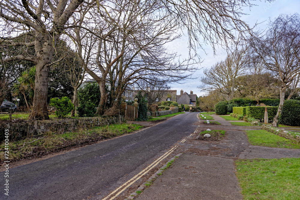 Typical English residential area view