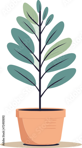 Vectorized Flora Fantasies Imaginative Plant ArtBlossom Symphony Expressive Plant Vectorscape